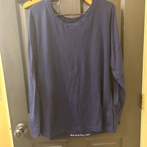 Healing Hands Navy Blue Long Sleeve Tee